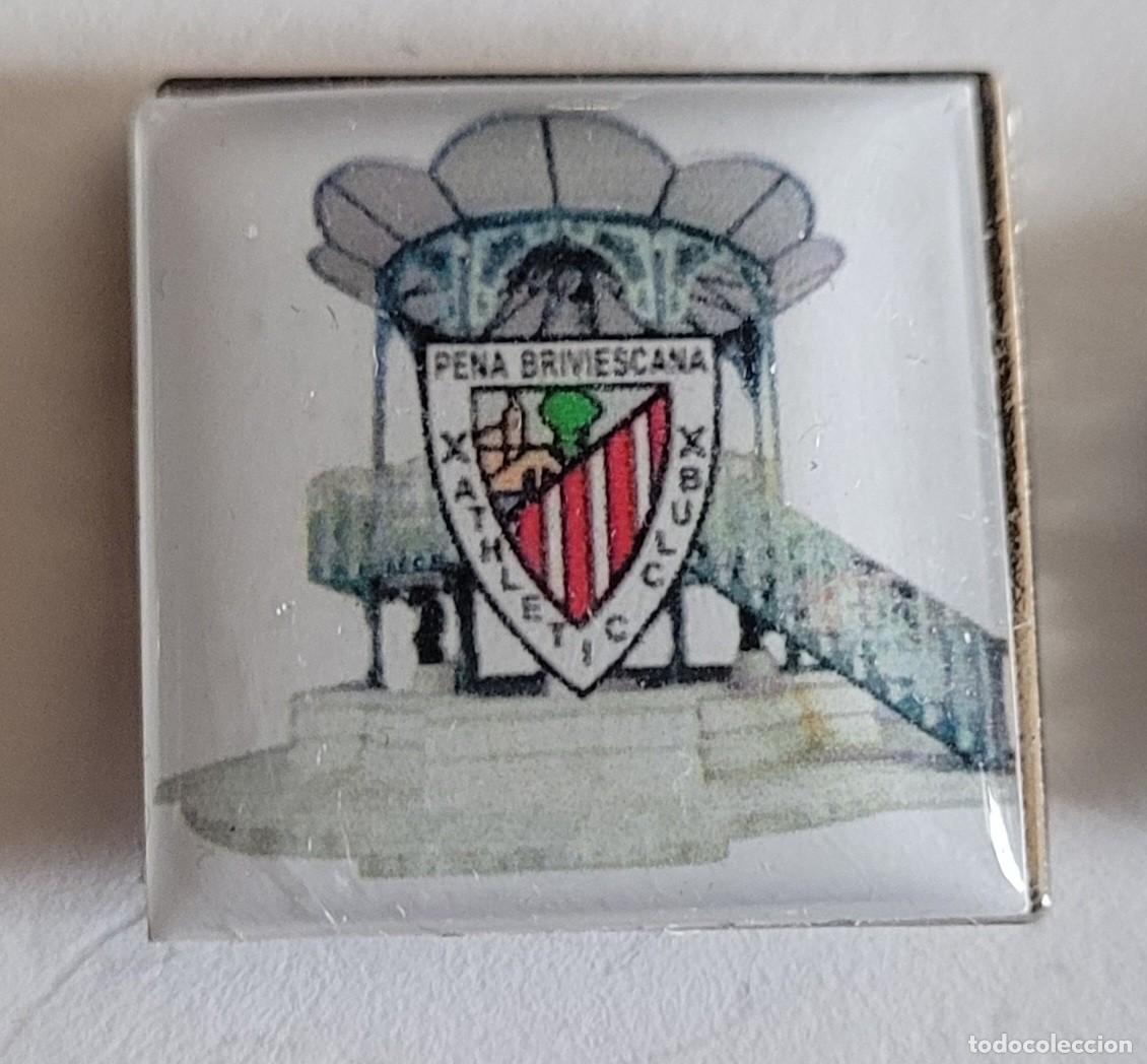 Collezionismo sportivo: Athletic club Bilbao pin pe&ntilde;a Briviesca