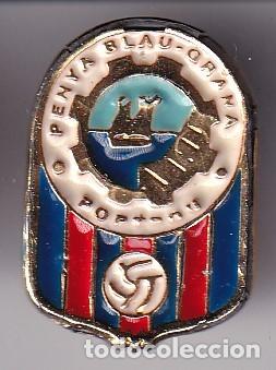 Collezionismo sportivo: PIN DE FUTBOL DE LA PE&Ntilde;A BARCELONISTA PORTBOU (FOOTBALL) BARCELONA-BAR&Ccedil;A