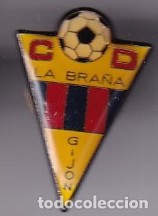 Coleccionismo deportivo: PIN DEL EQUIPO DE FUTBOL LA BRA&Ntilde;A DE GIJON (FOOTBALL)