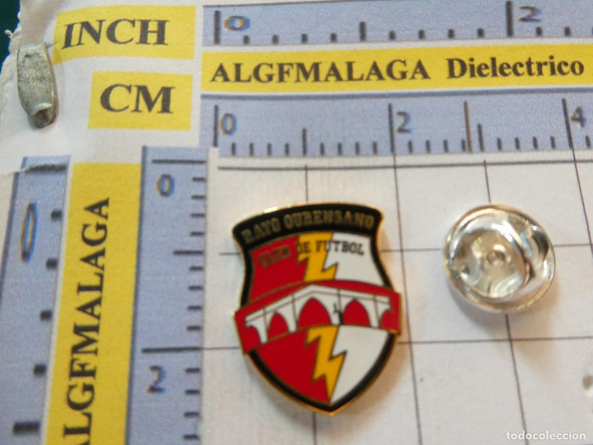 Collezionismo sportivo: PIN DE F&Uacute;TBOL. RAYO OURENSANO ORENSE. ESCUDO EQUIPO
