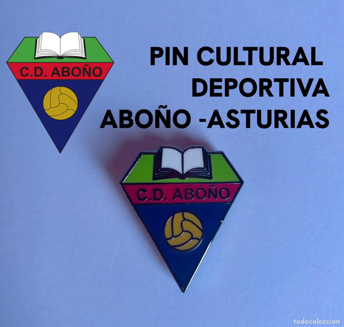Colecionismo desportivo: PIN CULTURAL Y DEPORTIVA ABO&Ntilde;O - CARRE&Ntilde;O - EQUIPO DE F&Uacute;TBOL DE ASTURIAS