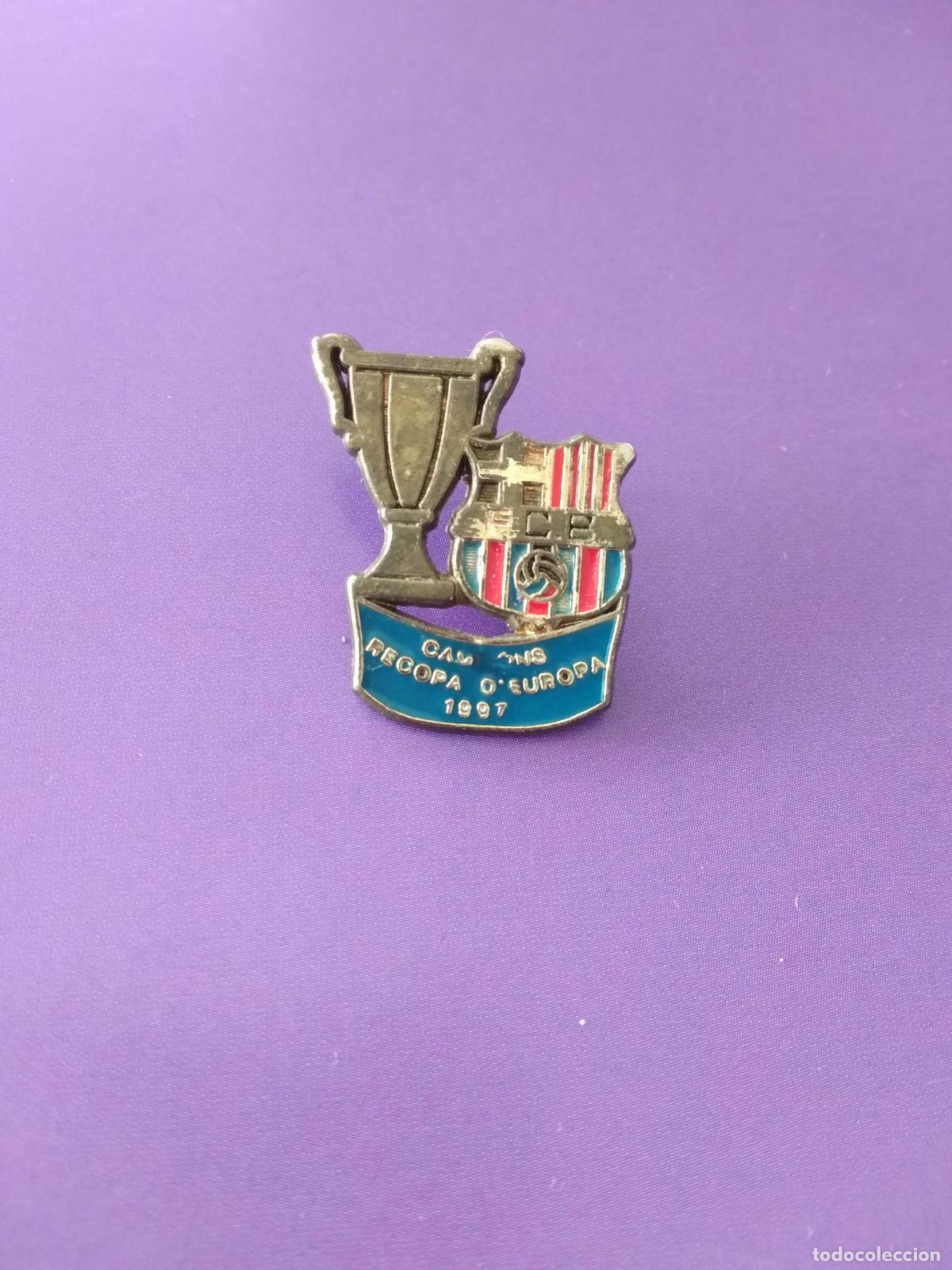 Collezionismo sportivo: PIN DEL FUTBOL CLUB BARCELONA CAMPEON RECOPA 1997