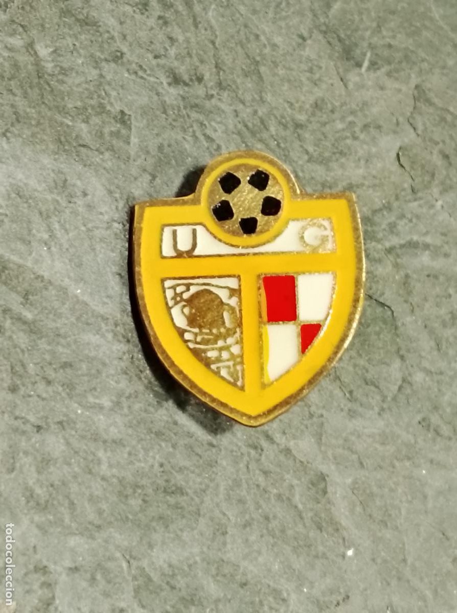 Collectionnisme sportif: Pin escudo equipo club futbol uni&oacute;n guardesa insignia imperdible esmaltada federaci&oacute;n gallega