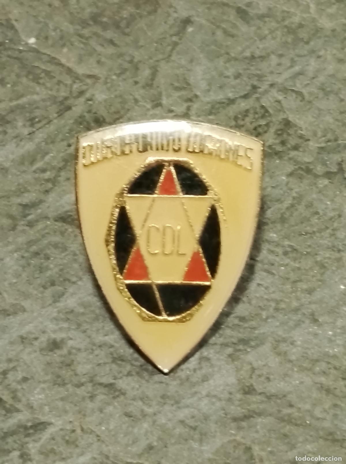 Collectionnisme sportif: Pin escudo equipo futbol club deportivo logro&ntilde;&eacute;s insignia club Espa&ntilde;a federaci&oacute;n Logro&ntilde;o la rioja