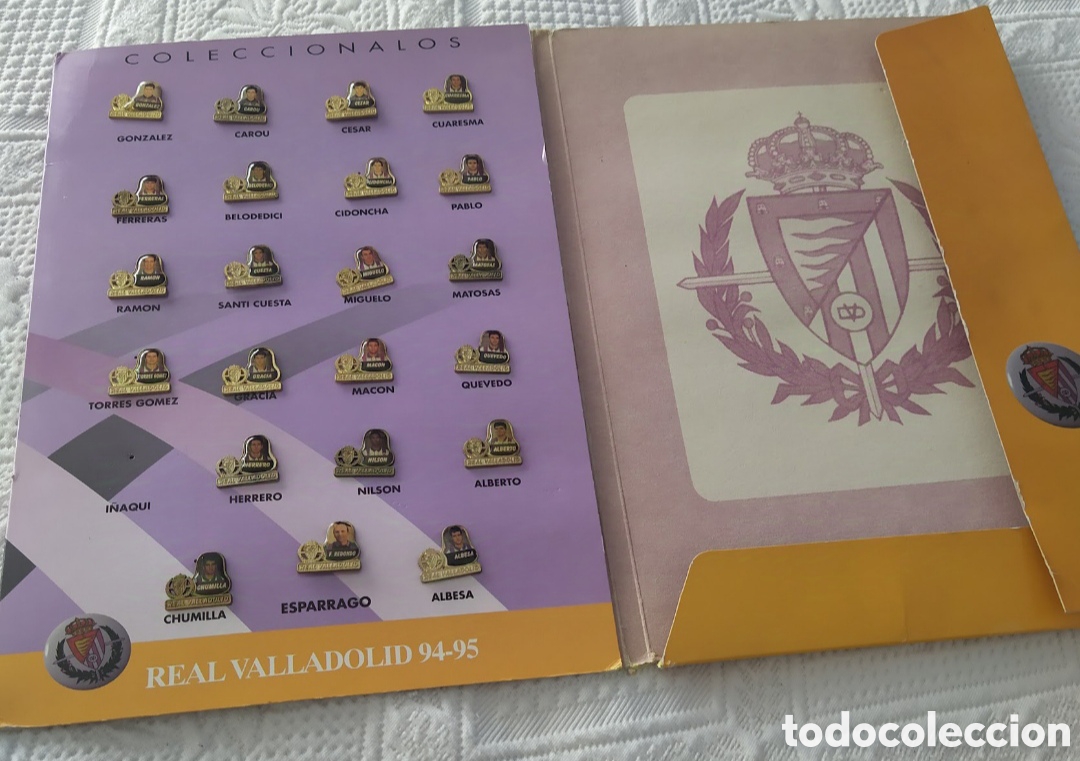 Collectionnisme sportif: Pins jugadores Real Valladolid 94/95