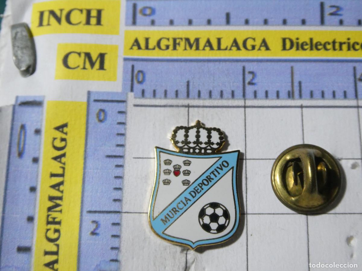 Collectionnisme sportif: PIN DE DEPORTES. F&Uacute;TBOL. CLUB MURCIA DEPORTIVO. ESCUDO EQUIPO