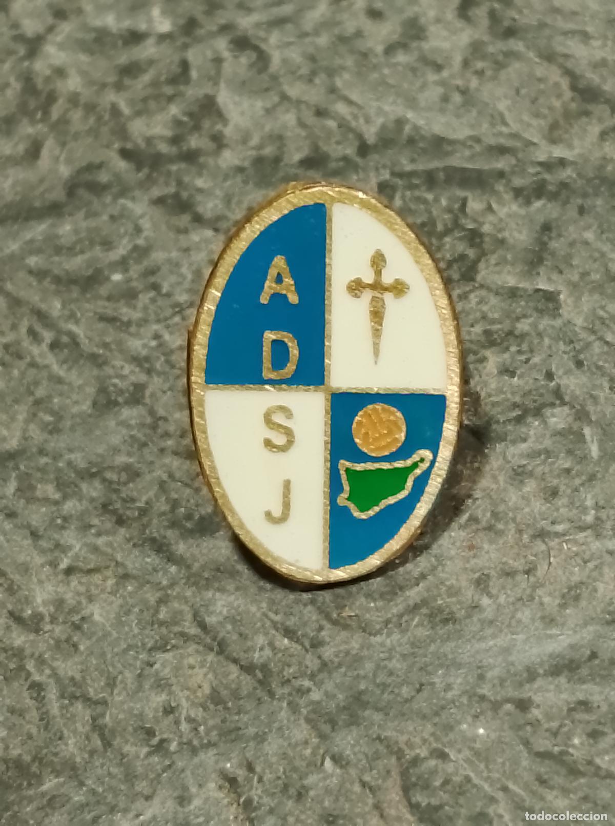 Colecionismo desportivo: Pin escudo equipo futbol asociacion deportiva san jose insignia esmaltada club las palmas