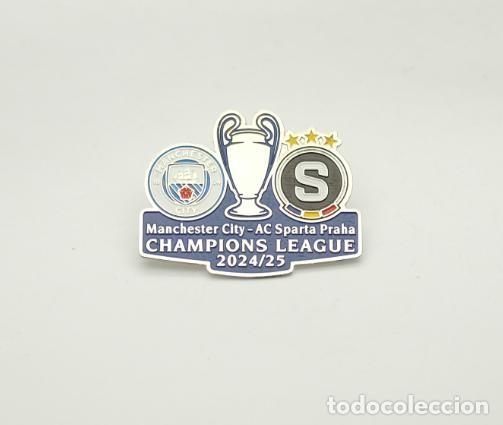 Sammelleidenschaft Sport: Football pin Manchester City FC England - Sparta Prague Czech 2024-25 Champions League