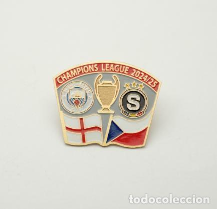 Sammelleidenschaft Sport: Football pin Manchester City FC England - Sparta Prague Czech 2024-25 Champions League