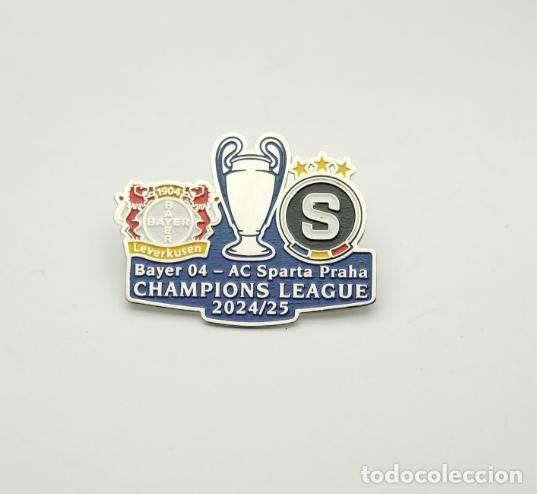 Sammelleidenschaft Sport: Football pin Bayer 04 Leverkusen Germany - Sparta Prague Czech 2024-25 Champions League