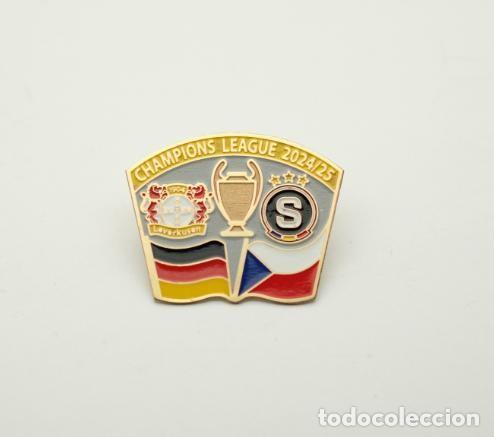 Sammelleidenschaft Sport: Football pin Bayer 04 Leverkusen Germany - Sparta Prague Czech 2024-25 Champions League