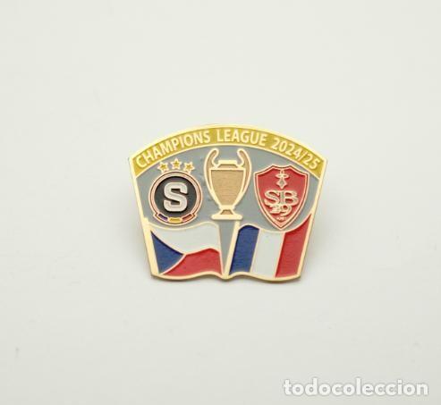 Sammelleidenschaft Sport: Football pin Sparta Prague Czech - Stade Brestois 29 France 2024-25 Champions League