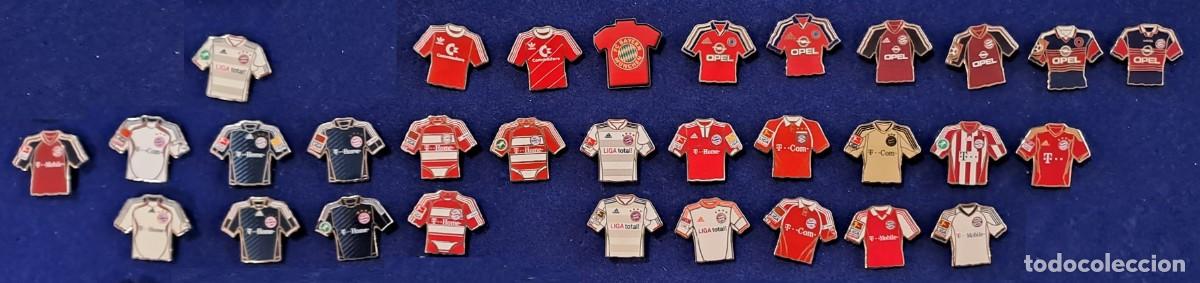 Sammelleidenschaft Sport: 31 PINS BADGE FUTBOL FOOTBALL BAYERN MUNICH MUNCHEN GERMANY CAMISETA EQUIPACIONES TSHIRT TRIKOTS