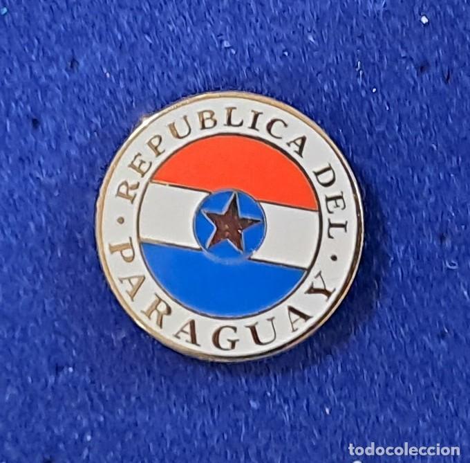 Colecionismo desportivo: PIN BADGE FUTBOL FOOTBALL REPUBLICA DEL PARAGUAY PARAGUAYA SUDAMERICA