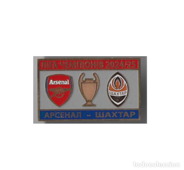 Sammelleidenschaft Sport: Football pin Arsenal London England - Shakhtar Donetsk Ukraine 2024-25 Champions League