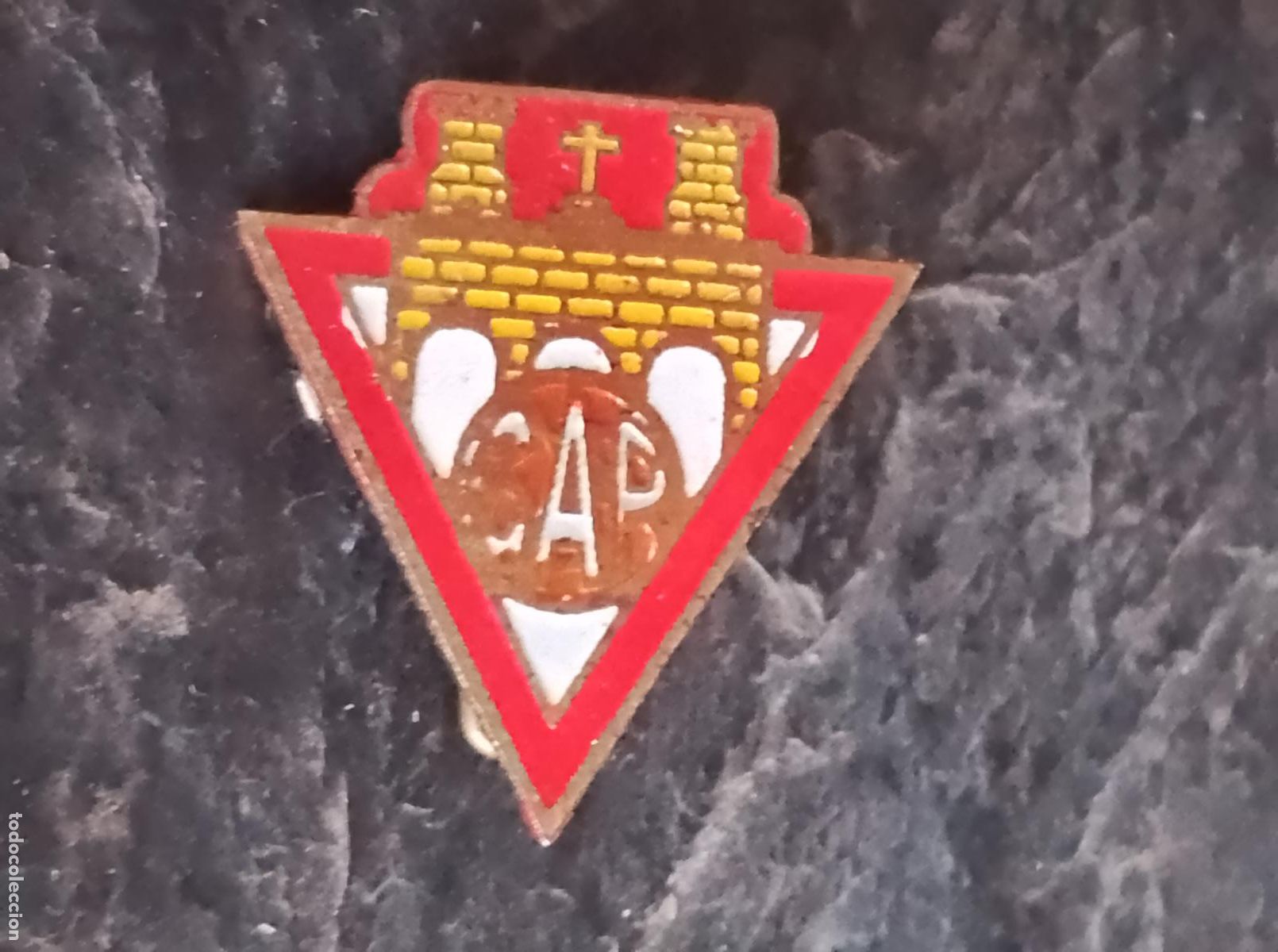 Sammelleidenschaft Sport: Pin escudo equipo futbol club atl&eacute;tico Pontevedra insignia imperdible esmaltada federaci&oacute;n gallega