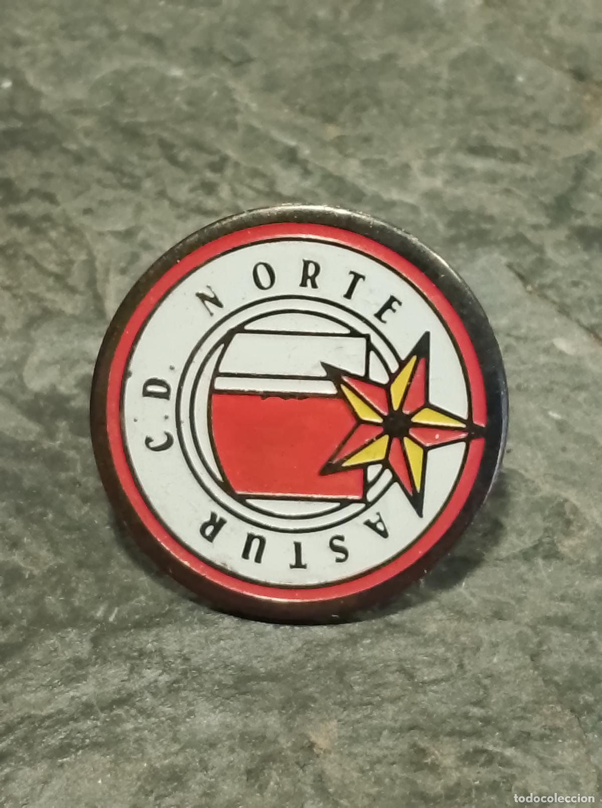 Sammelleidenschaft Sport: Pin escudo equipo futbol club deportivo norte astur insignia esmaltada mariposa federaci&oacute;n asturiana
