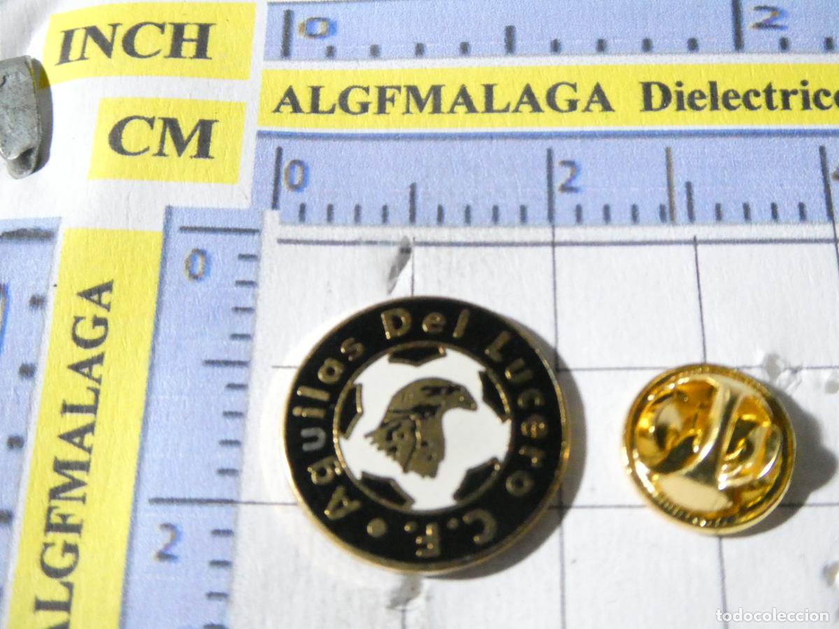 Sammelleidenschaft Sport: PIN DE F&Uacute;TBOL. CF &Aacute;GUILAS DEL LUCERO MADRID. ESCUDO DEL EQUIPO.