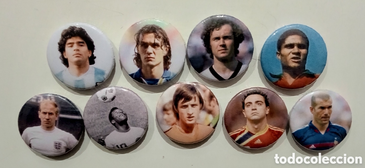 Collezionismo sportivo: Futbolistas hist&oacute;ricos chapas