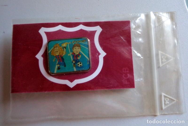 Sammelleidenschaft Sport: PIN BADGE en su BLISTER ORIGINAL PRECINTADO! F&Uacute;TBOL FC BARCELONA TOONS PUYOL LEO MESSI LIGA 2008