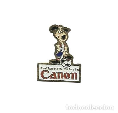 Collezionismo sportivo: Pin pins Canon. 1994 World Cup F&uacute;tbol