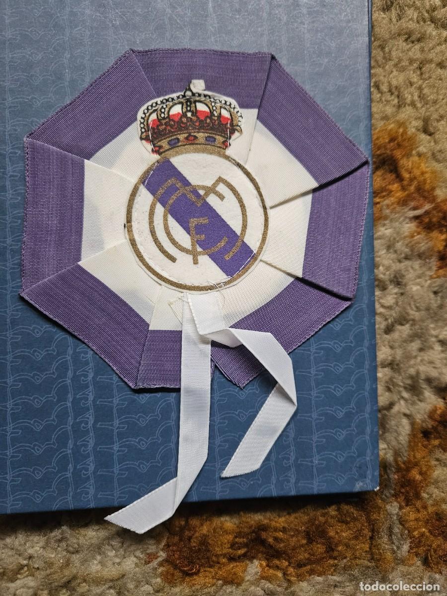 Collezionismo sportivo: Escarapela escudo Real Madrid - tela broche insignia parche divisa cintas