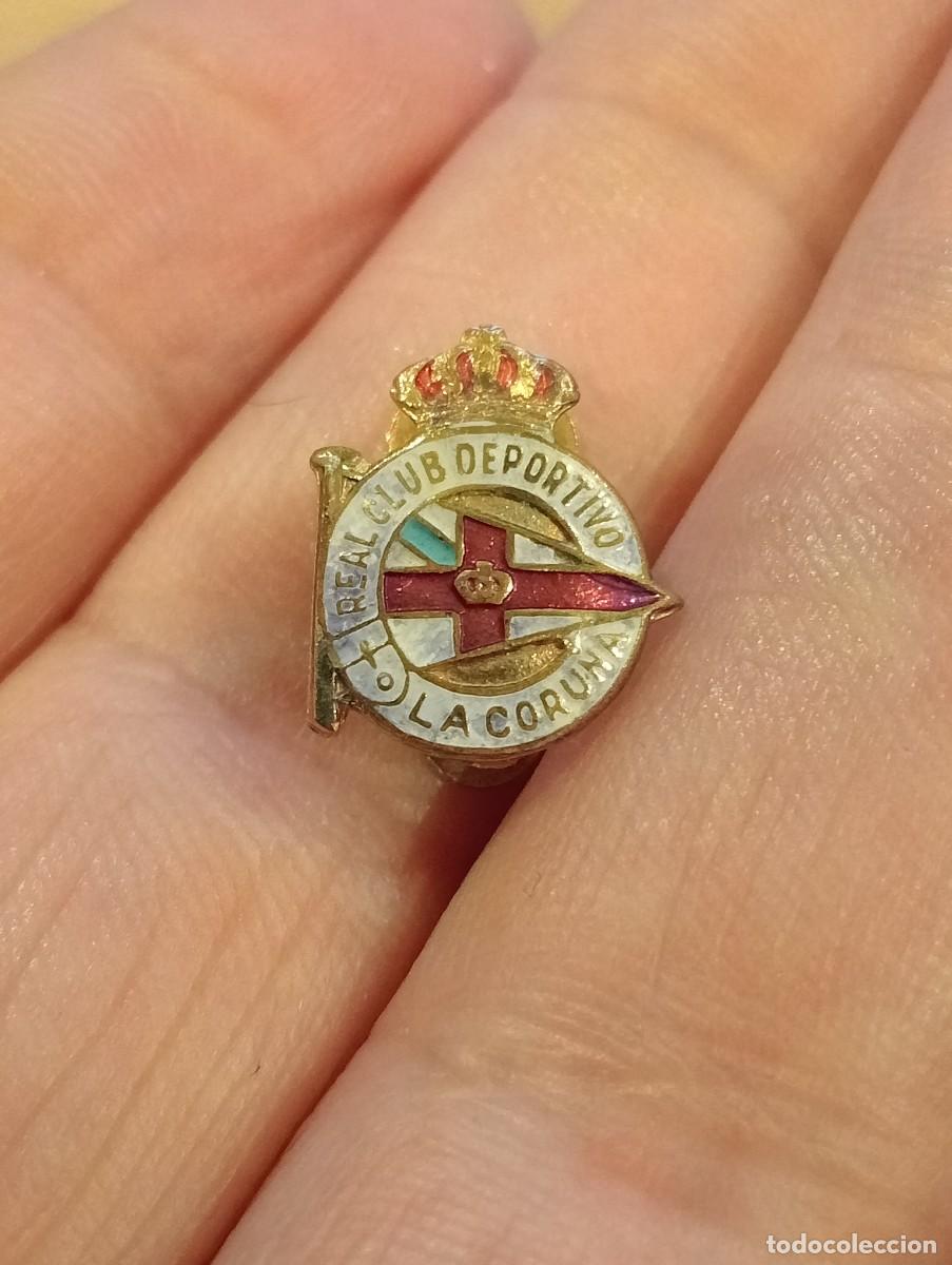 Collectionnisme sportif: INSIGNIA FUTBOL REAL CLUB DEPORTIVO DE LA CORU&Ntilde;A PINS ALFILER ANTIGUO
