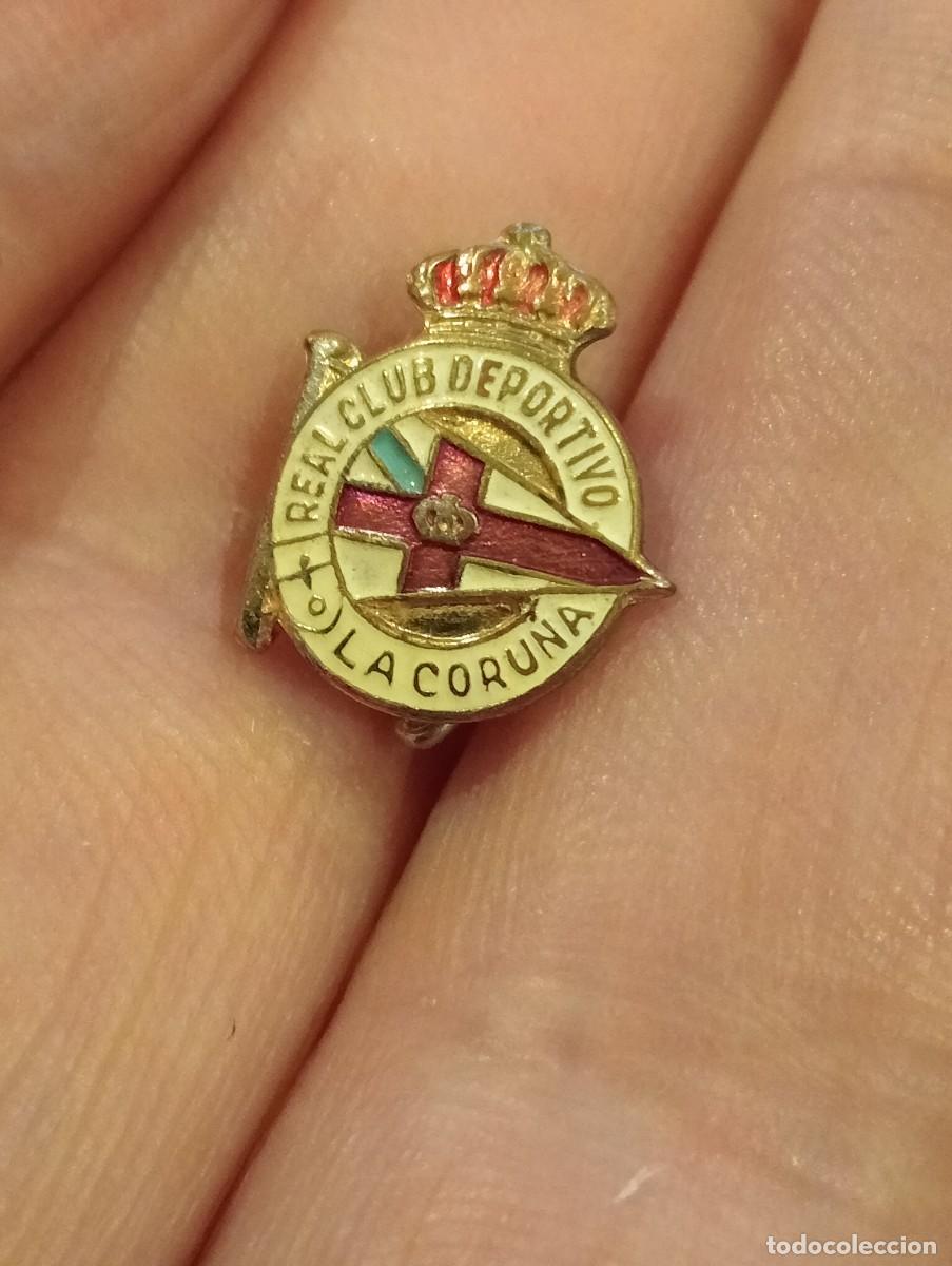 Collectionnisme sportif: INSIGNIA FUTBOL REAL CLUB DEPORTIVO DE LA CORU&Ntilde;A PINS ALFILER ANTIGUO