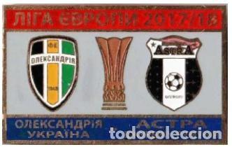 Sammelleidenschaft Sport: Badge Pin: UEFA Europa League 2017-18 FC Oleksandria Ukraine - FC Astra Giurgiu Romania