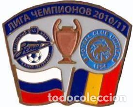 Sammelleidenschaft Sport: Badge Pin: UEFA Champions League 2010-11 FC Zenit St. Peterburg Russia - FC Unirea Urziceni Romania