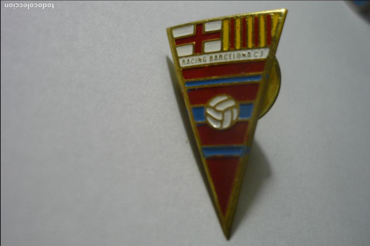Sammelleidenschaft Sport: pin futbol fed catalana racing barcelona cf