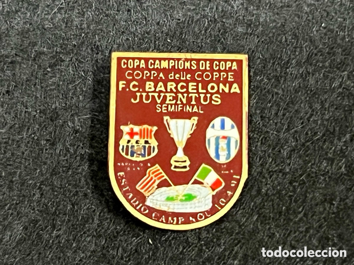 Sammelleidenschaft Sport: PIN FC BARCELONA JUVENTUS SEMIFINAL RECOPA DE EUROPA 1990-1991 FUTBOL BAR&Ccedil;A.