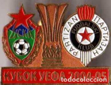 Sammelleidenschaft Sport: Badge Pin: UEFA Champions League 2004-05 CSKA Moscow Russia - &rdquo; FK Partizan Belgrade &rdquo; Serbia