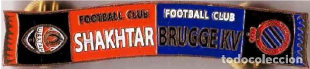 Sammelleidenschaft Sport: Badge Pin: UEFA Europa League 2009-10 FC Shakhtar Donetsk Ukraine - Club Brugge KV Belgium