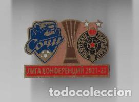 Sammelleidenschaft Sport: Badge Pin:UEFA Europa Conference League 2021-22 Sochi &rdquo; Russia - &rdquo; FK Partizan Belgrade &rdquo; Serbia