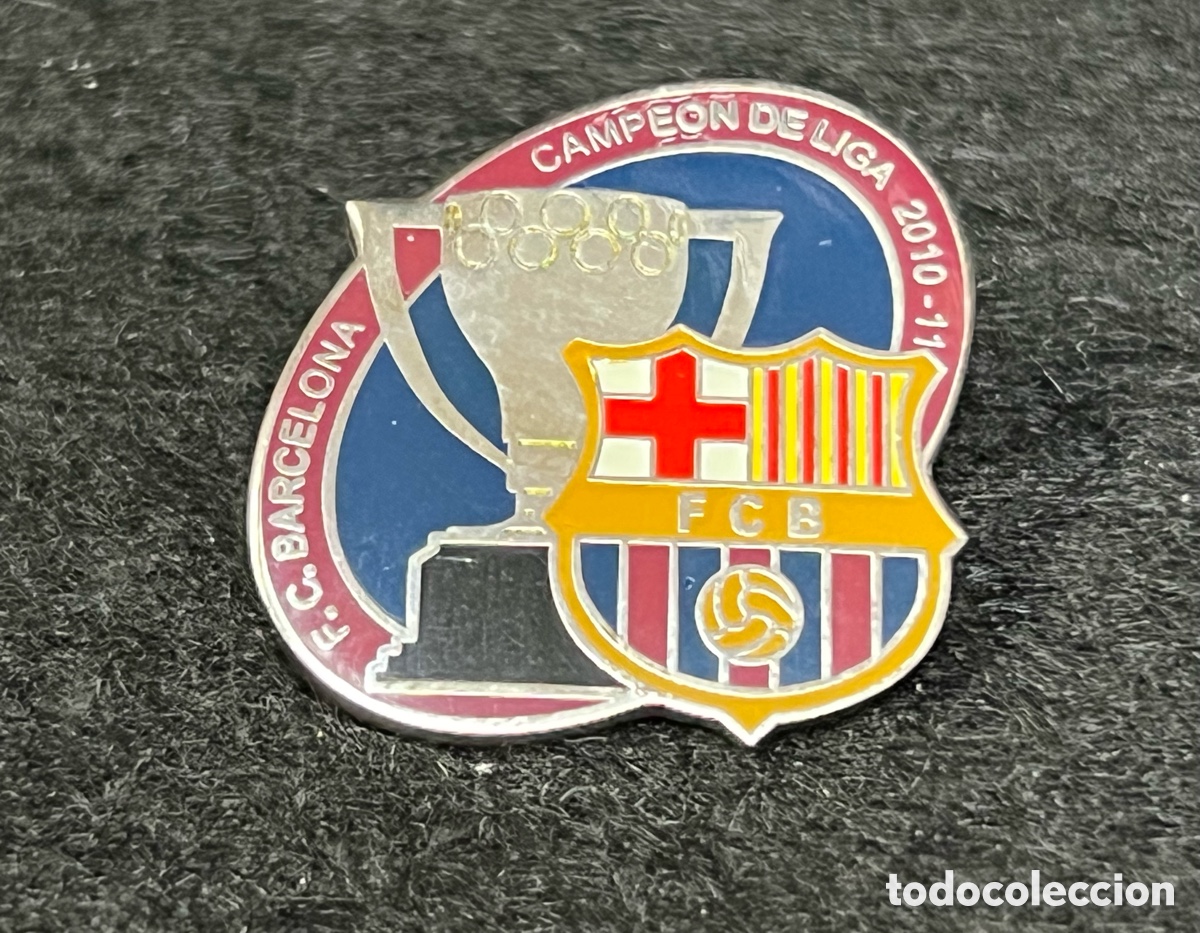 Collezionismo sportivo: PIN FC BARCELONA CAMPEON DE LIGA 2010-2011 10-11 INSIGNIA BAR&Ccedil;A FUTBOL.
