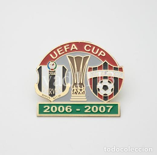 Collezionismo sportivo: Badge Pin: UEFA CUP 2006-07 &rdquo; FK Karvan Evlakh &rdquo; Azerbaijan - &rdquo; FC Spartak Trnava &rdquo; Slovakia