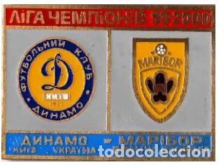 Collezionismo sportivo: Badge Pin: UEFA Champions League 1999-00 FC Dynamo Kyiv Ukraine - &rdquo; NK Maribor &rdquo; Slovenia