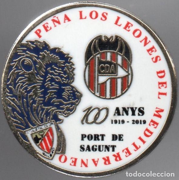 Collezionismo sportivo: PINS FUTBOL-PE&Ntilde;AS ATHLETIC-PE&Ntilde;A LOS LEONES DEL MEDITERRANEO-SAGUNTO-VALENCIA