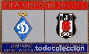 Collezionismo sportivo: Badge Pin: UEFA Europa League 2011-12 Dynamo Kyiv Ukraine - &rdquo; Besiktas JK &rdquo; Turkey