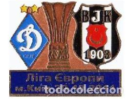 Collezionismo sportivo: Badge Pin: UEFA Europa League 2011-12 Dynamo Kyiv Ukraine - &rdquo; Besiktas JK &rdquo; Turkey