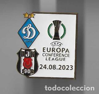 Sammelleidenschaft Sport: Badge Pin:UEFA Europa Conference League 2023-24 FC Dynamo Kyiv Ukraine - Besiktas JK Turkey