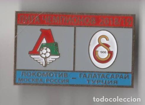 Collezionismo sportivo: Badge Pin: UEFA Champions League 2018-19 Lokomotiv Moscow Russia - &rdquo; Galatasaray SK &rdquo; Turkey
