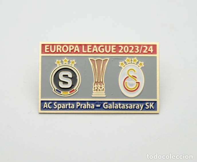 Collezionismo sportivo: Badge Pin: UEFA Europa League 2023-24 AC Sparta Prague Czechia - Galatasaray S.K. Turkey