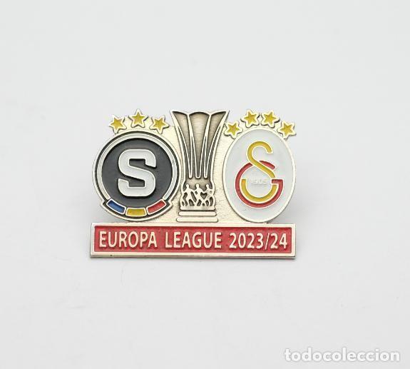 Collezionismo sportivo: Badge Pin: UEFA Europa League 2023-24 AC Sparta Prague Czechia - Galatasaray S.K. Turkey