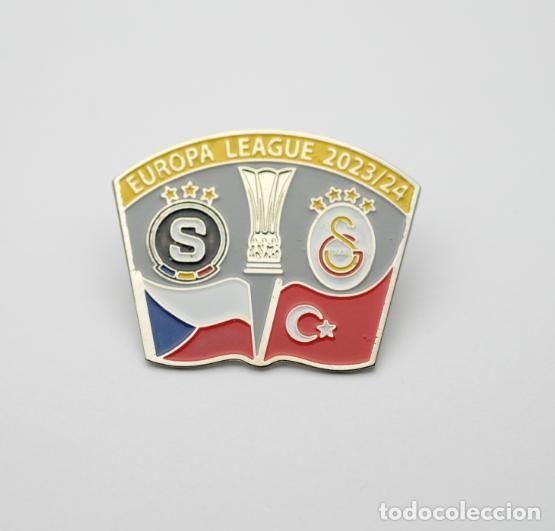 Collezionismo sportivo: Badge Pin: UEFA Europa League 2023-24 AC Sparta Prague Czechia - Galatasaray S.K. Turkey