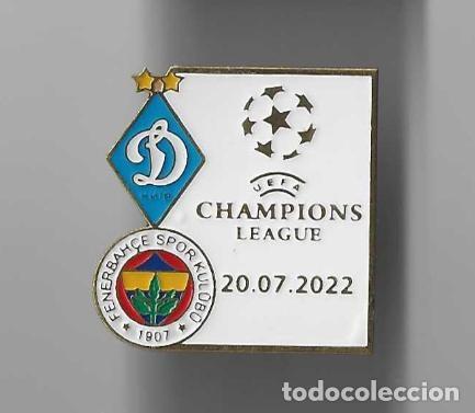Collezionismo sportivo: Badge Pin: UEFA Champions League 2022-23 FC Dynamo Kyiv Ukraine - Fenerbahce SK Turkey