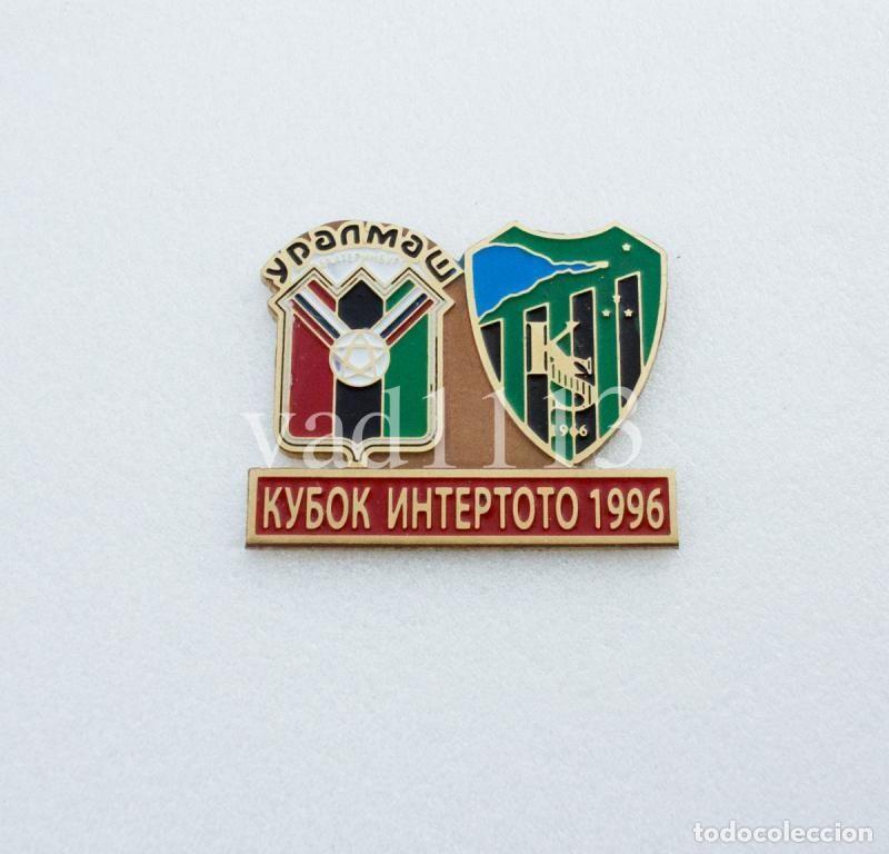 Collezionismo sportivo: Badge Pin: UEFA Intertoto Cup 1996 Uralmash Yekaterinburg Russia - &rdquo; Kocaelispor &rdquo; Turkey