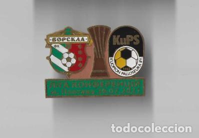 Collezionismo sportivo: Badge Pin:UEFA Europa Conference League 2021-22 FC Vorskla Poltava Ukraine - KuPS Kuopio Finland