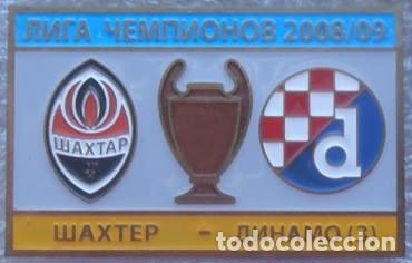 Collezionismo sportivo: Badge Pin: Champions League 2008-09 Shakhtar Ukraine - GNK Dinamo Zagreb Croatia